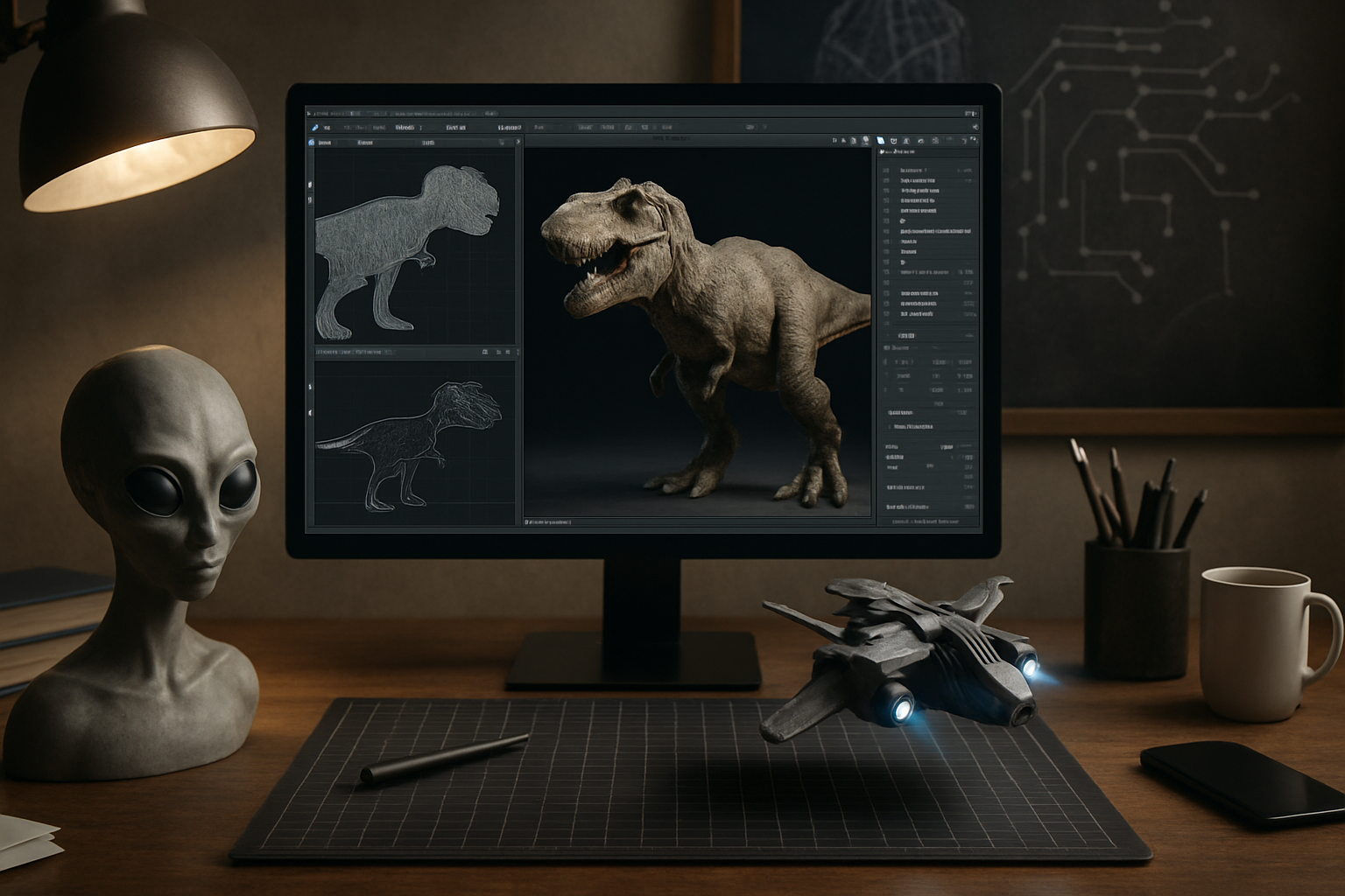 Modelos 3D y efectos visuales con IA para aprender